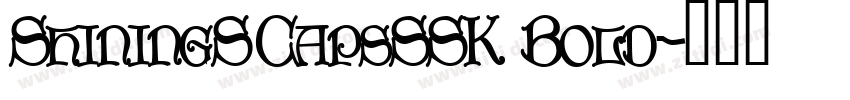 ShiningSCapsSSK Bold字体转换